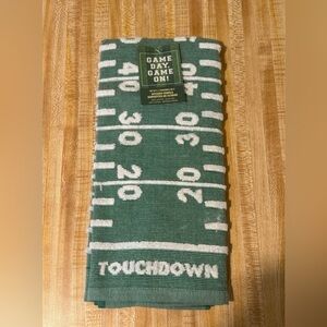 Game Day Green Touchdown Towel